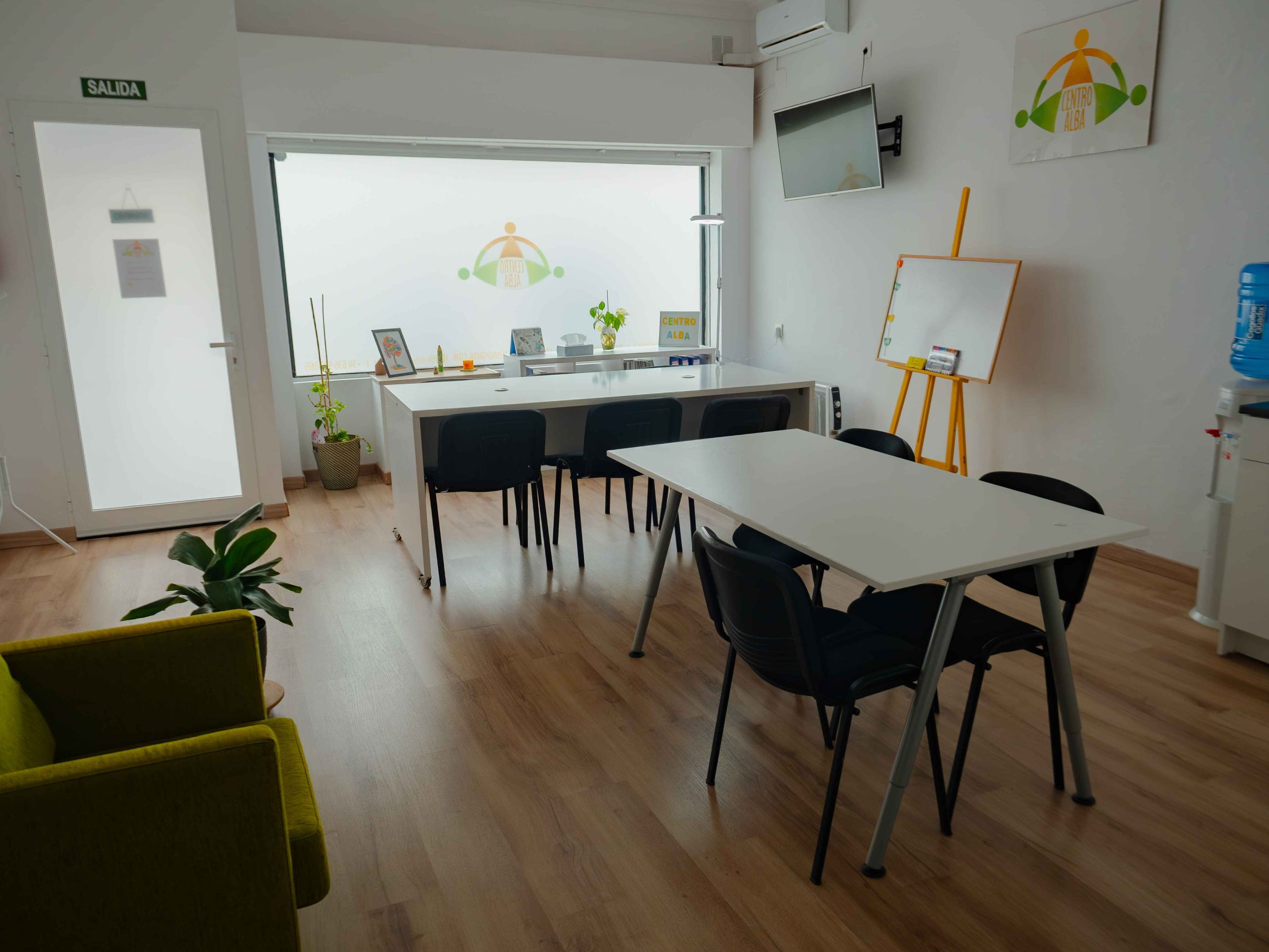 Sala actividades Centro Social Alba San Pedro Alcántara estimulación cognitiva